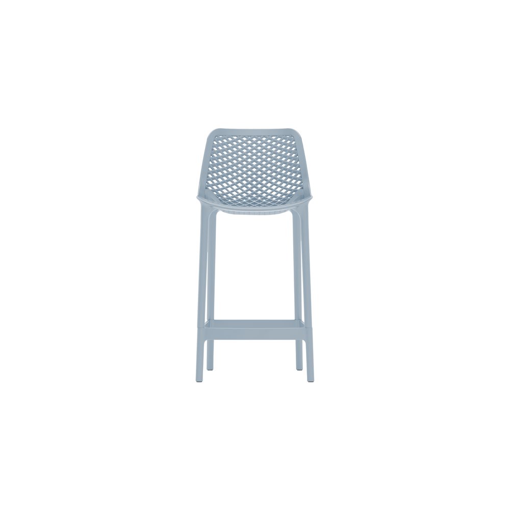 Mykonos Sky Blue Outdoor Patio Stool, Set of 4. Picture 4