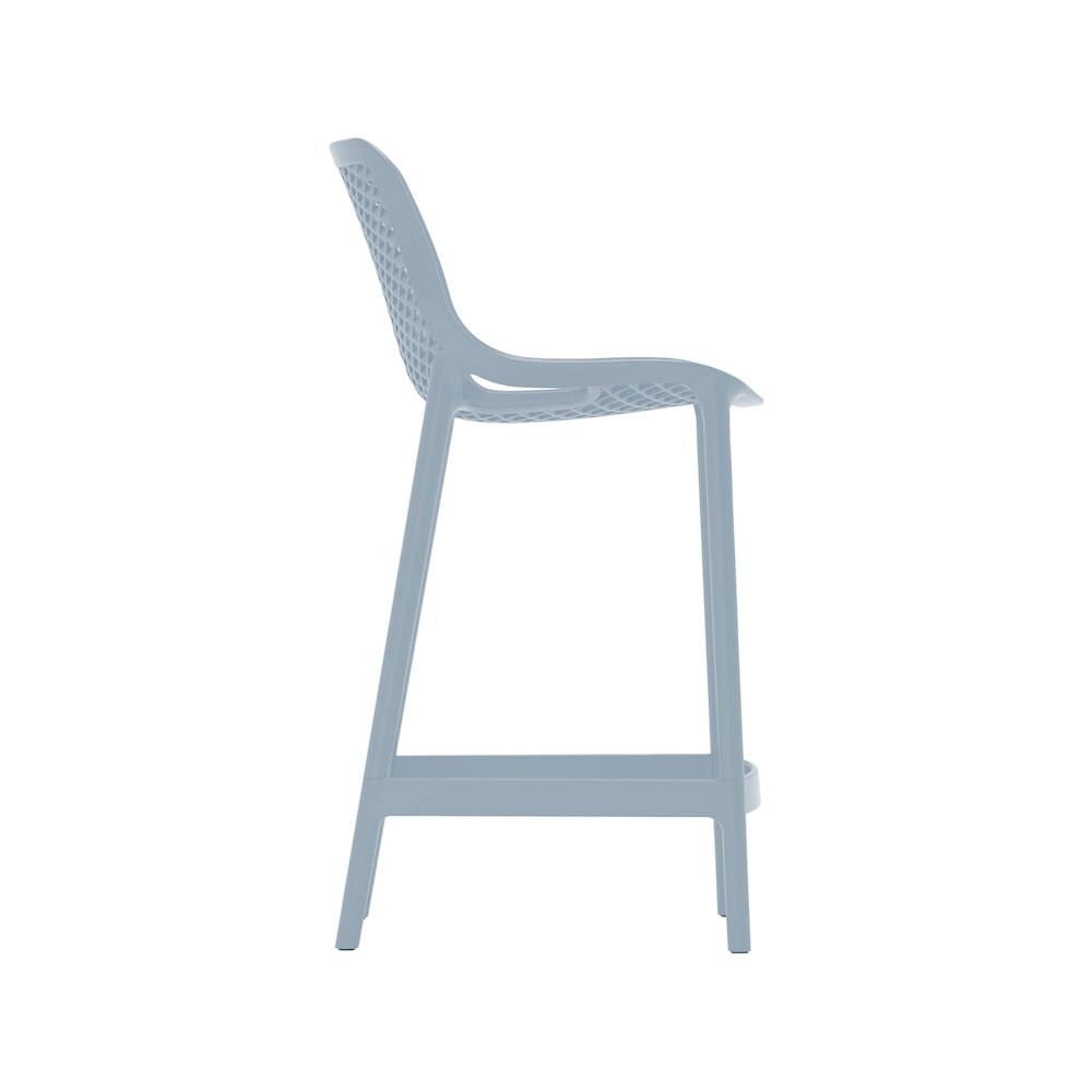 Mykonos Sky Blue Outdoor Patio Stool, Set of 4. Picture 5