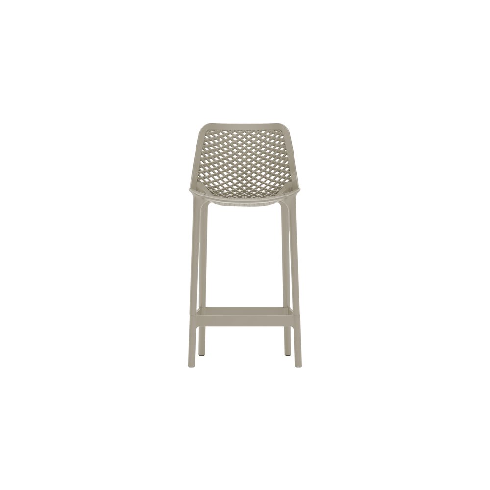 Mykonos Taupe Outdoor Patio Stool, Set of 4. Picture 4