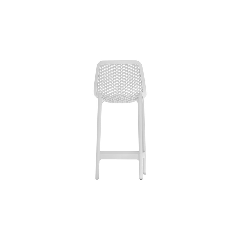 Mykonos White Outdoor Patio Stool, Set of 4. Picture 3