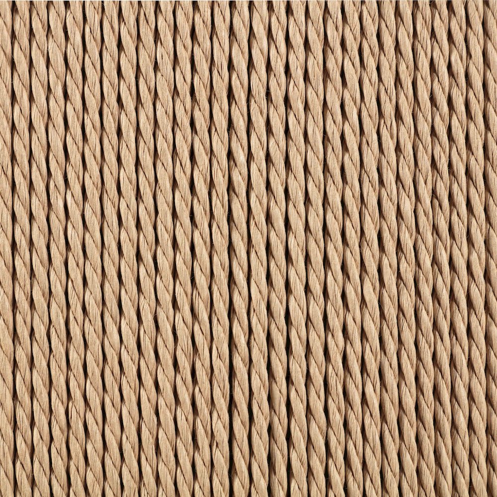 Bohemia Beige Woven Seagrass Cord And Solid Wood Counter Stool. Picture 6