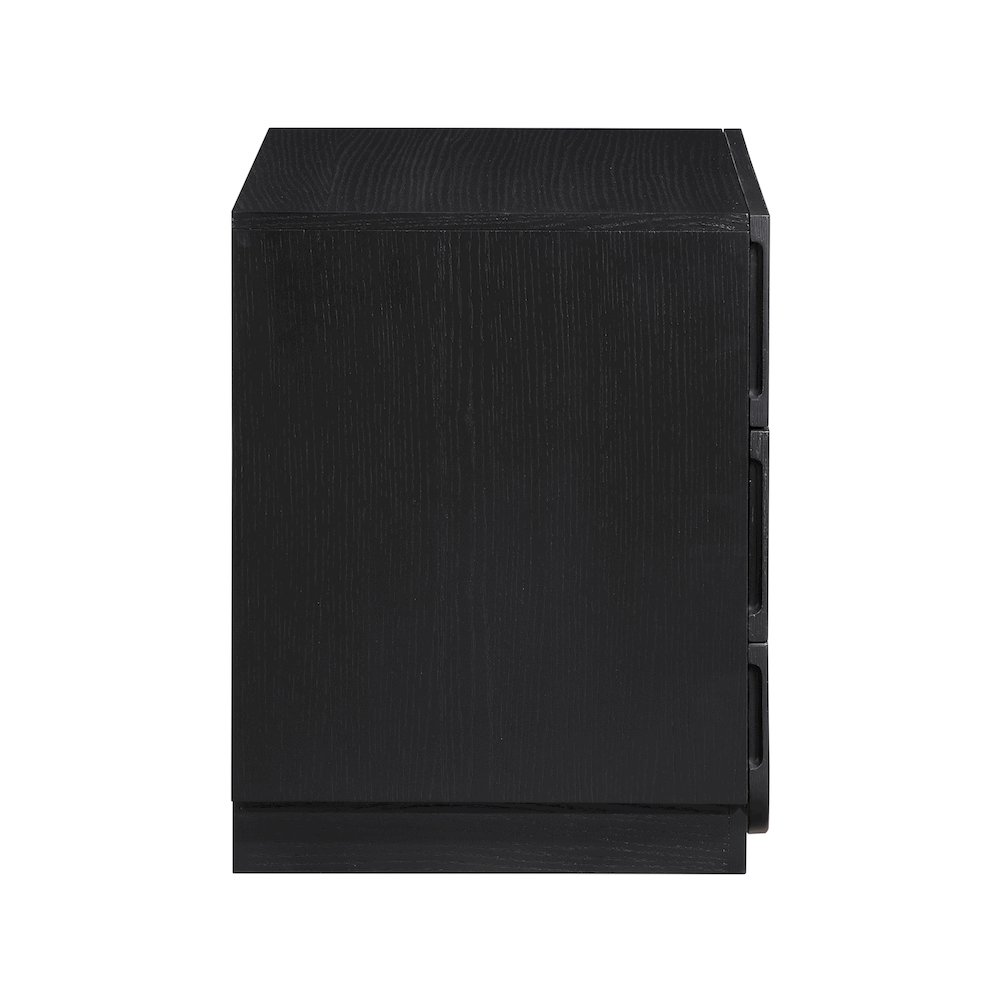 Scallop Black Night Stand. Picture 3
