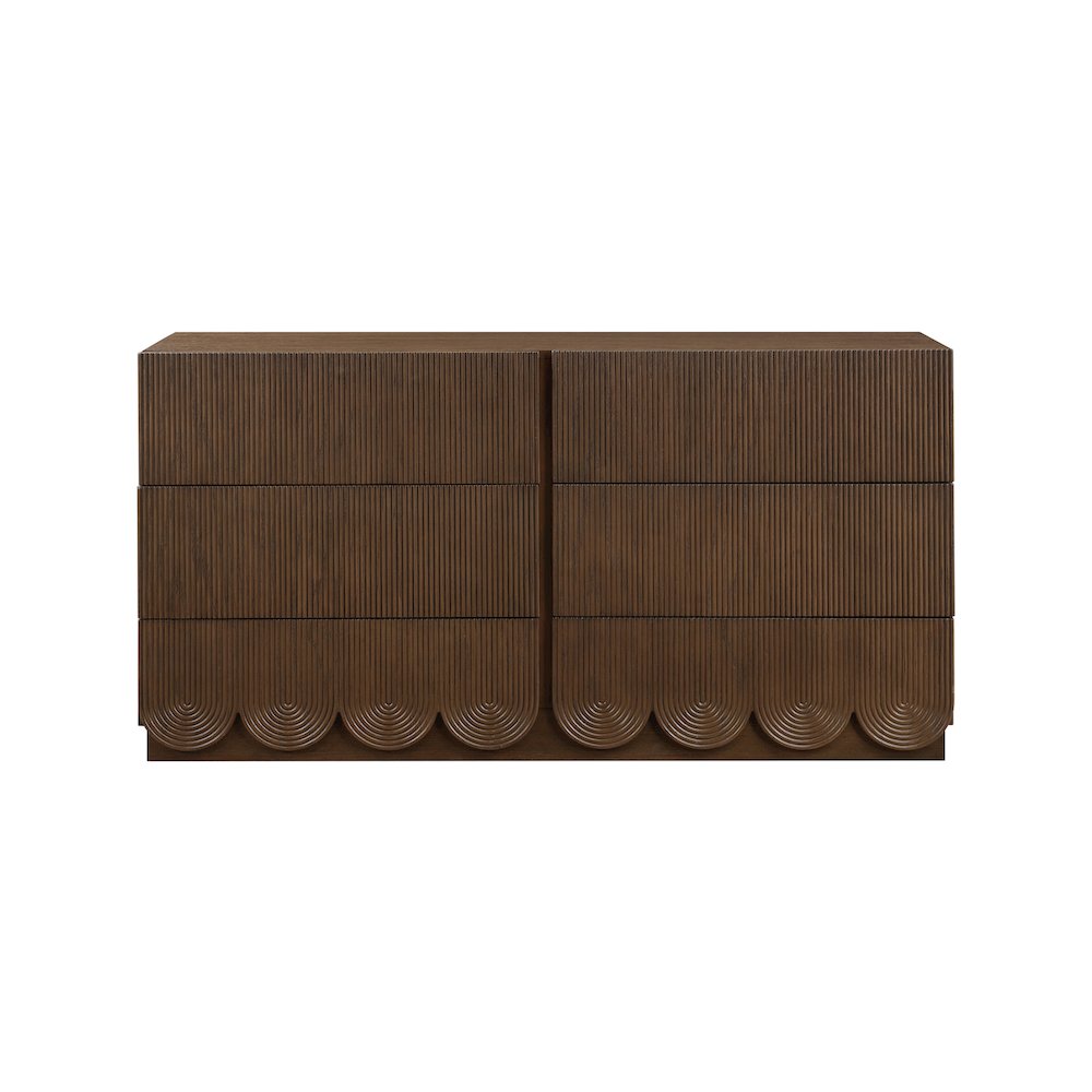 Scallop Brown Dresser. Picture 2