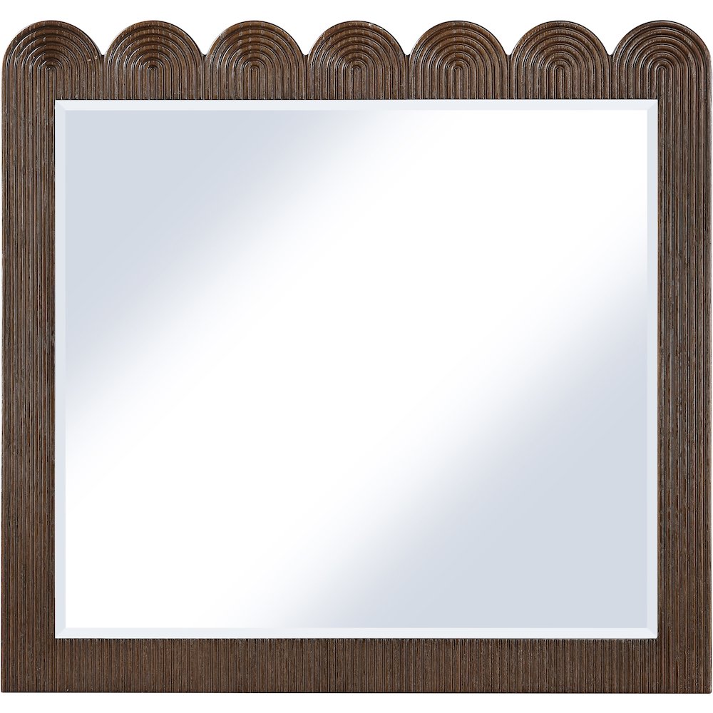 Scallop Brown Mirror. Picture 2