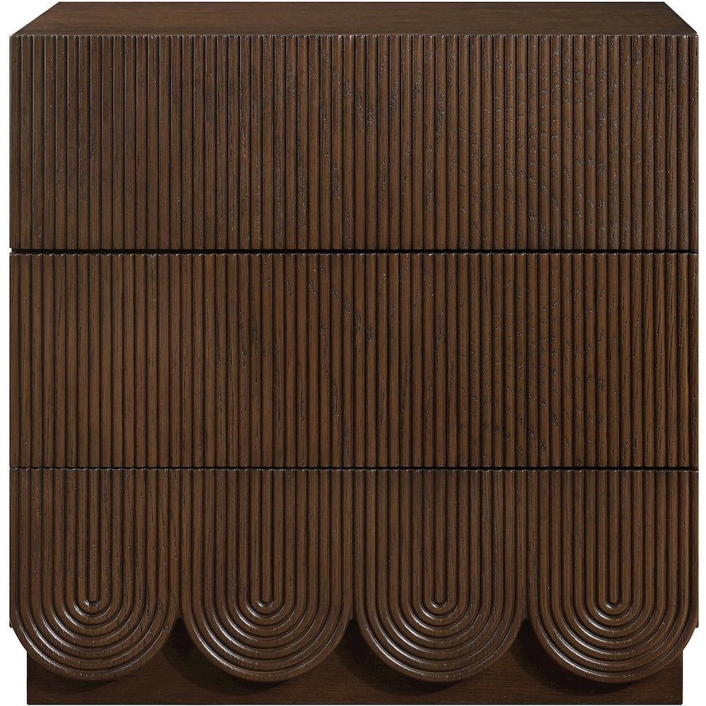Scallop Brown Night Stand. Picture 2