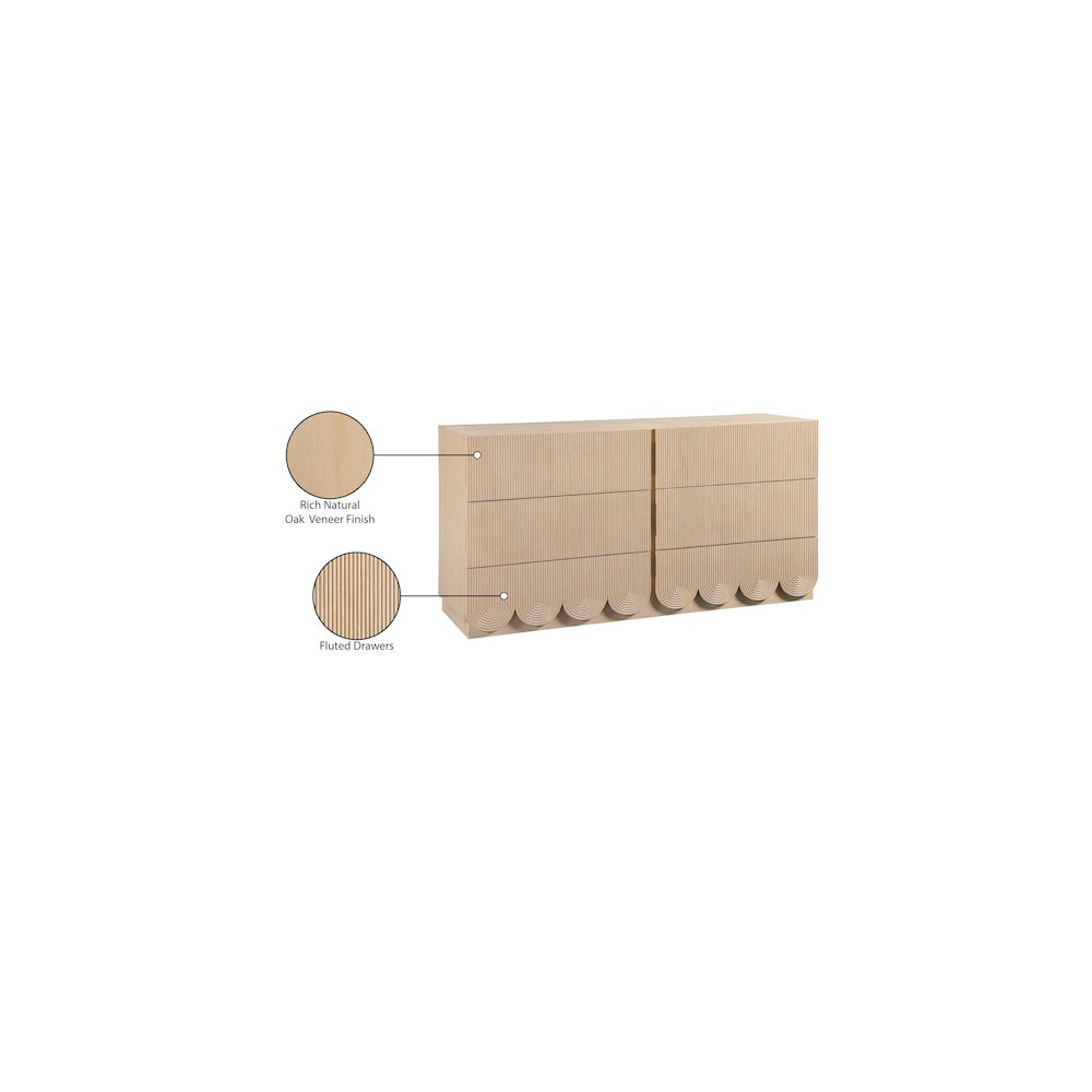 Scallop Natural Dresser. Picture 9