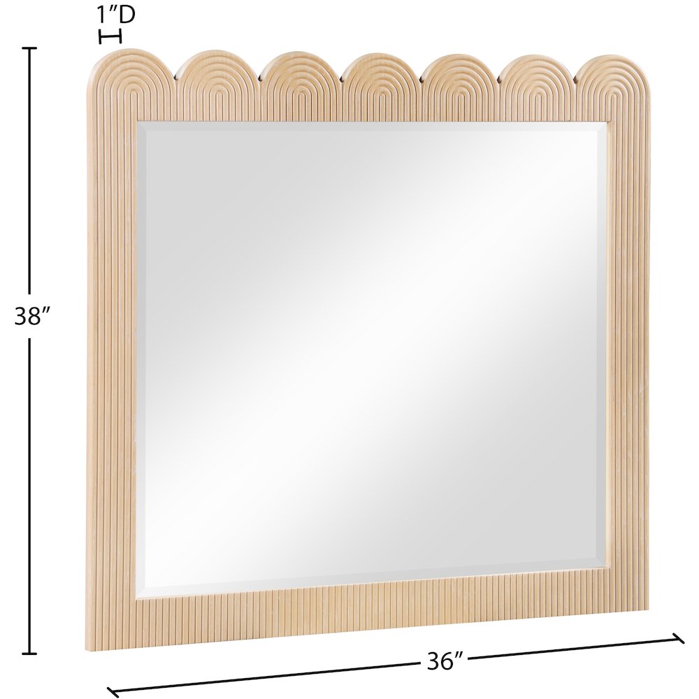 Scallop Natural Mirror. Picture 6