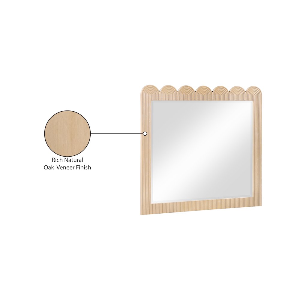 Scallop Natural Mirror. Picture 7
