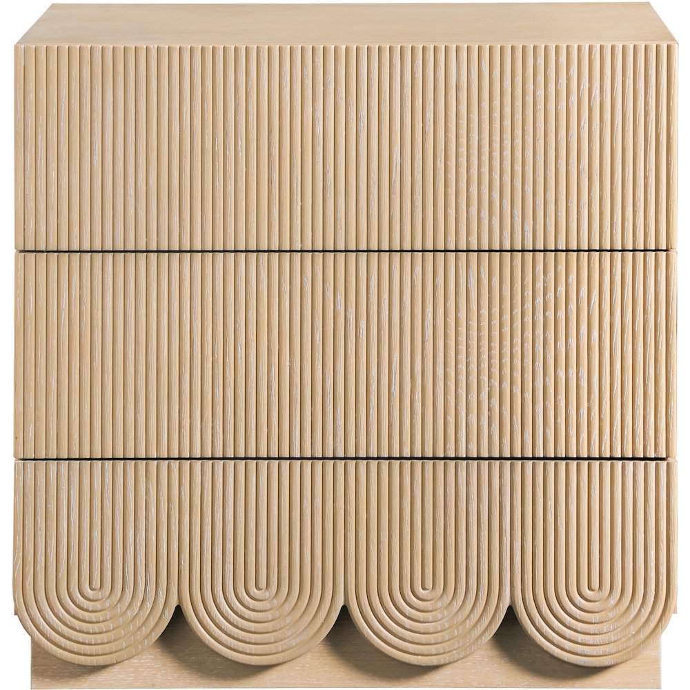 Scallop Natural Night Stand. Picture 2