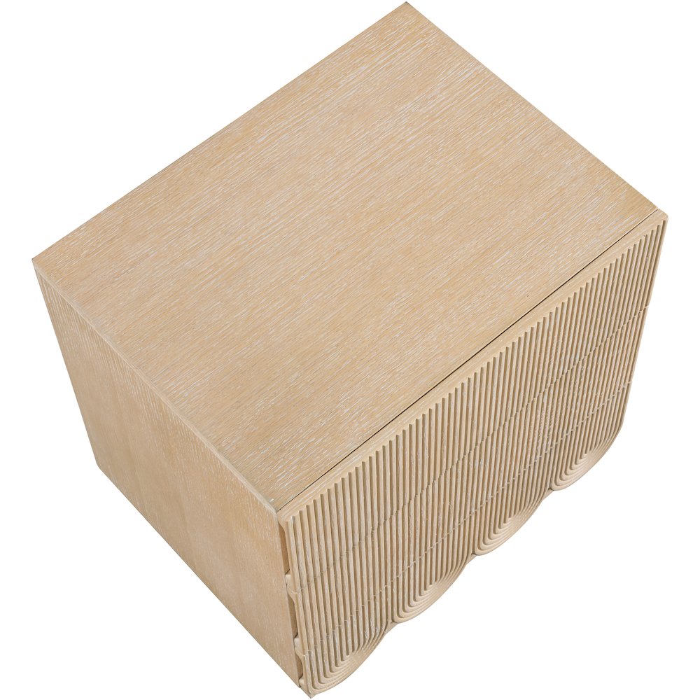 Scallop Natural Night Stand. Picture 6