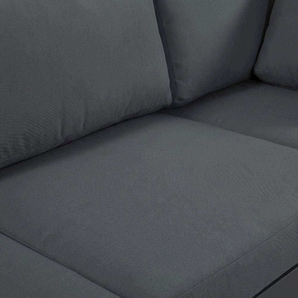 Gray Fabric Outdoor Patio Modular Sectional With Contemporary Style. Picture 5