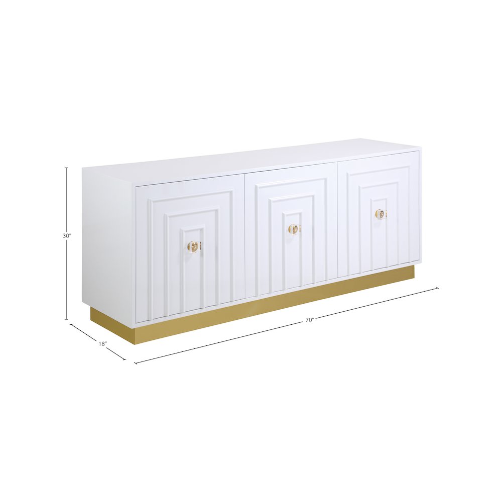 Cosmopolitan White Lacquer Sideboard/Buffet. Picture 7