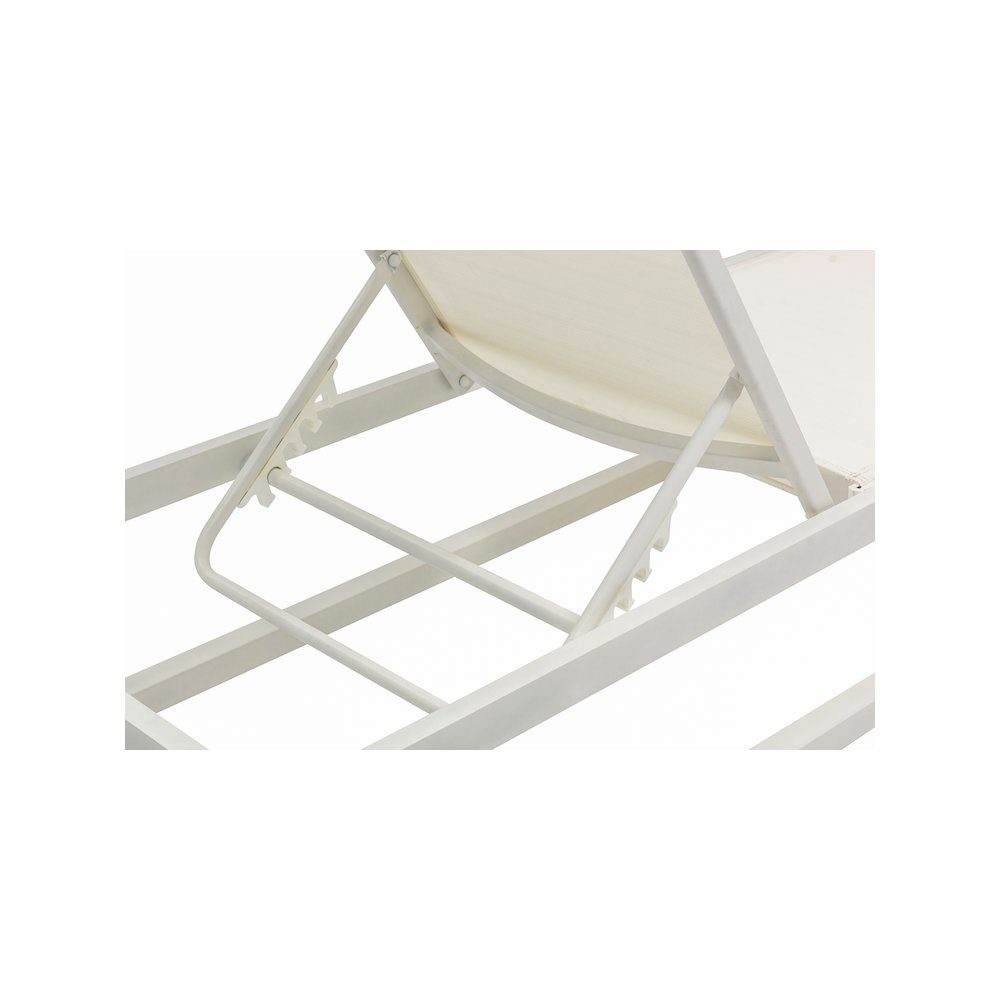 Maldives Cream Mesh Water Resistant Fabric Outdoor Patio Sun Chaise Lounge Chair. Picture 9
