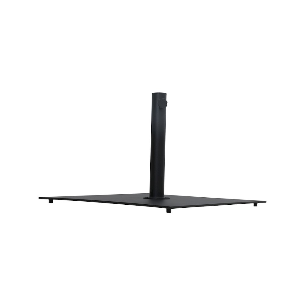 Belize Matte Black Steel Patio Umbrella Base. Picture 11