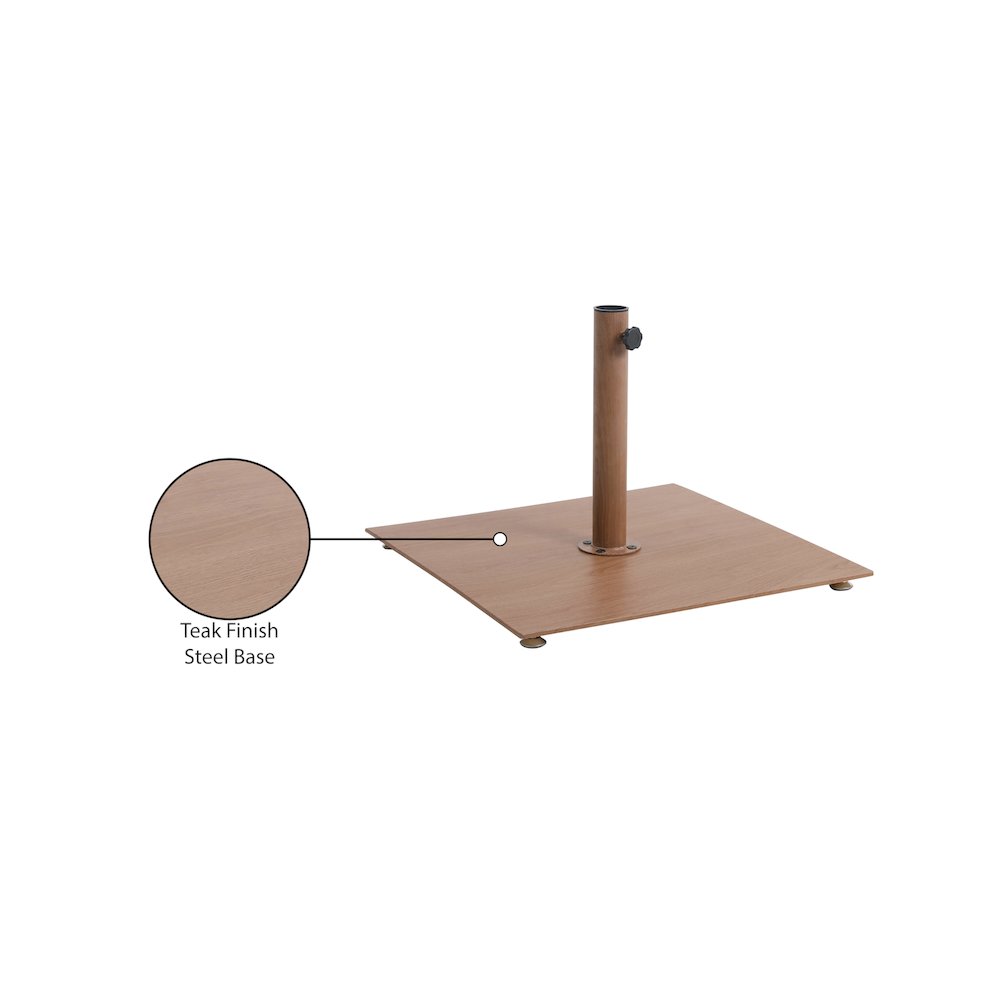 Belize Teak Steel Patio Umbrella Base. Picture 13