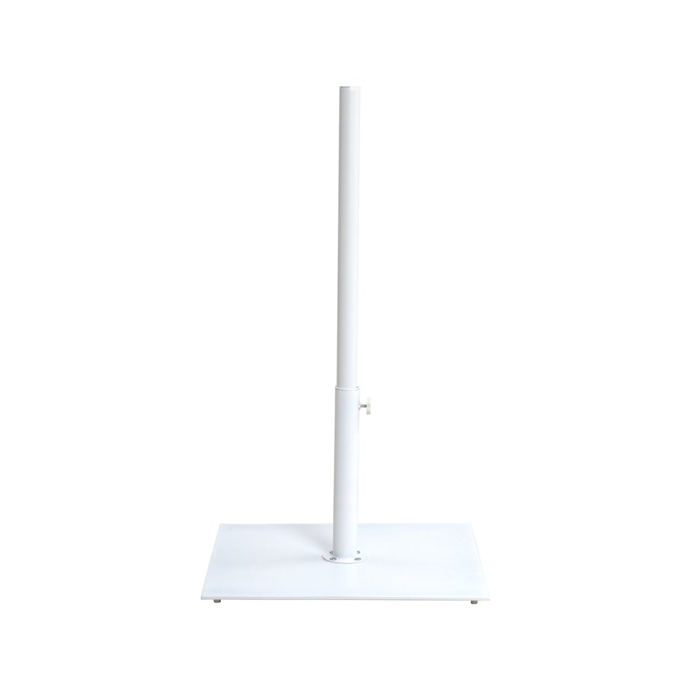 Belize Matte White Steel Patio Umbrella Base. Picture 9