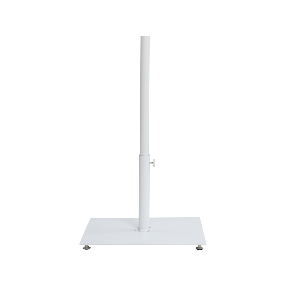 Belize Matte White Steel Patio Umbrella Base. Picture 7