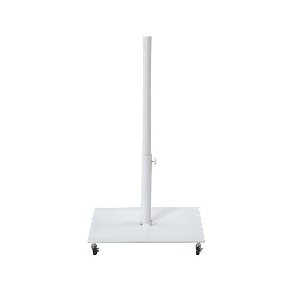 Belize Matte White Steel Patio Umbrella Base. Picture 8