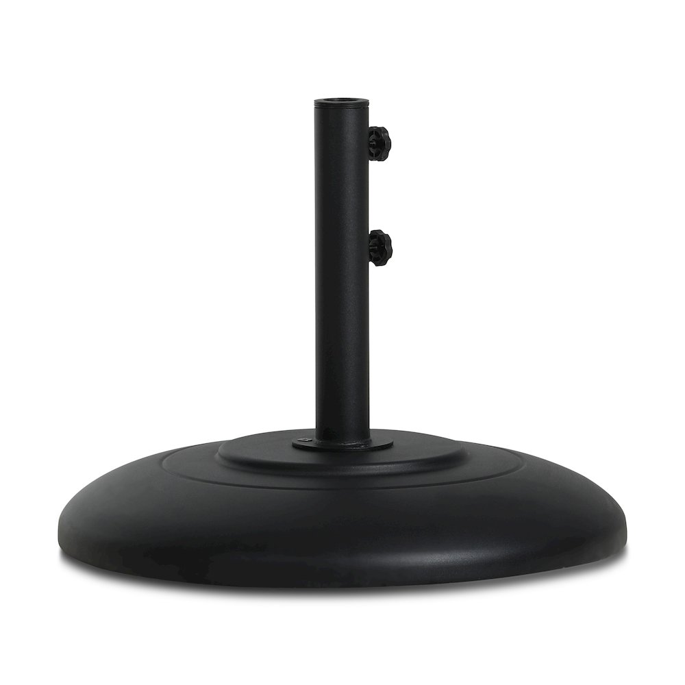 Cozumel Matte Black Steel Patio Umbrella Base. Picture 1