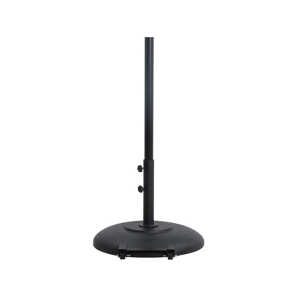 Cozumel Matte Black Steel Patio Umbrella Base. Picture 4