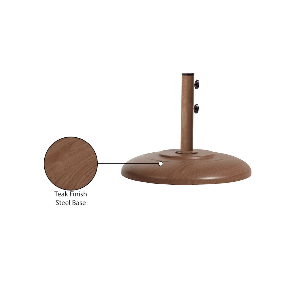 Cozumel Teak Steel Patio Umbrella Base. Picture 10