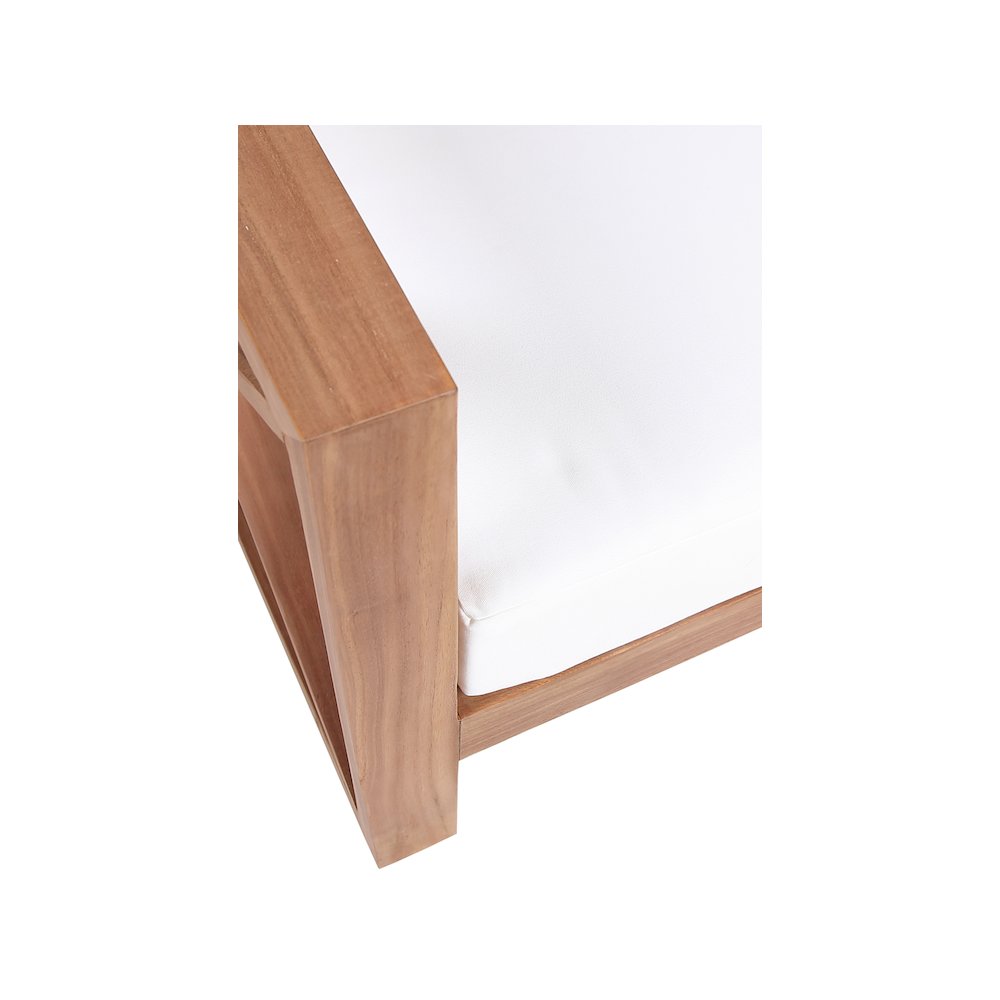 Anguilla Off White Water Resistant Fabric Outdoor Chair. Picture 6