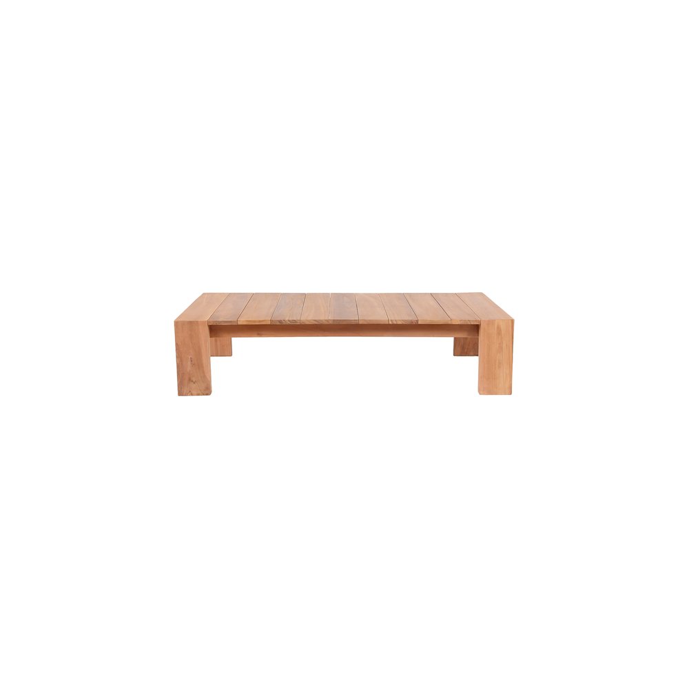 Tulum Natural Teak Outdoor Coffee Table. Picture 2