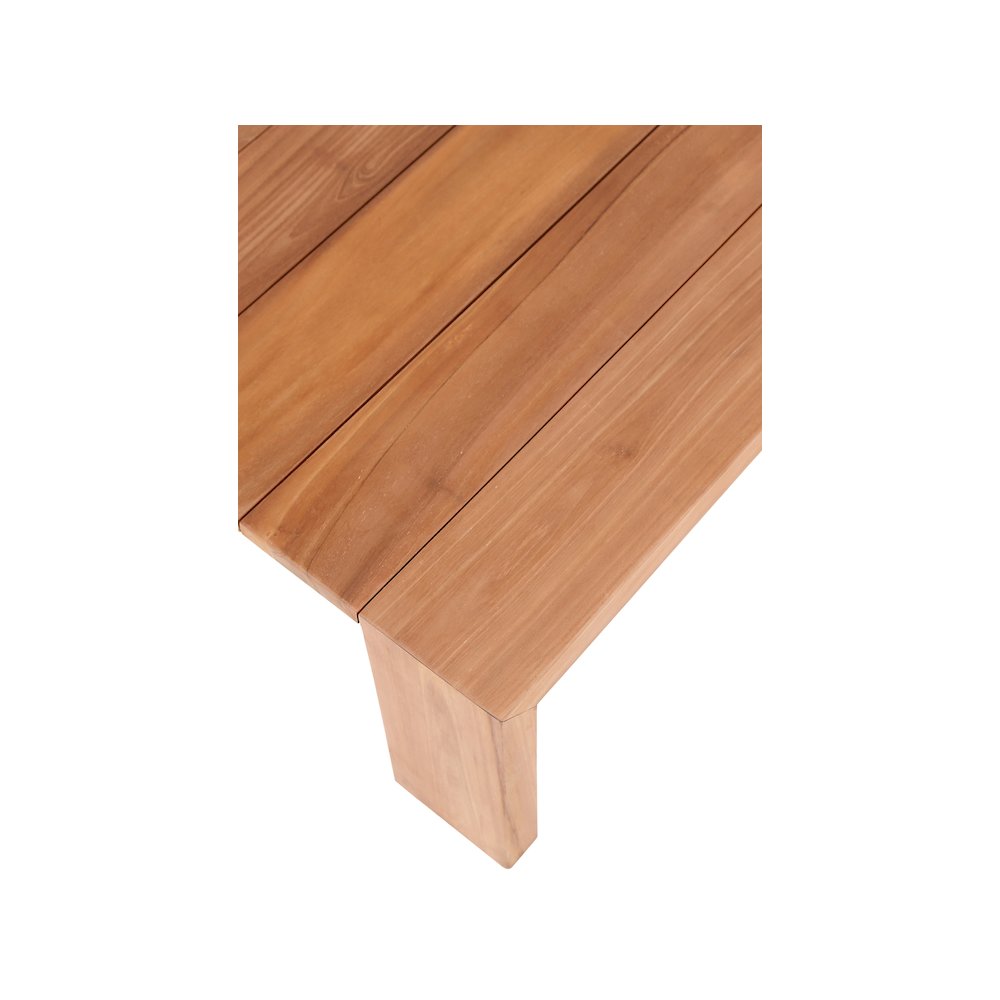 Tulum Natural Teak Outdoor Coffee Table. Picture 4