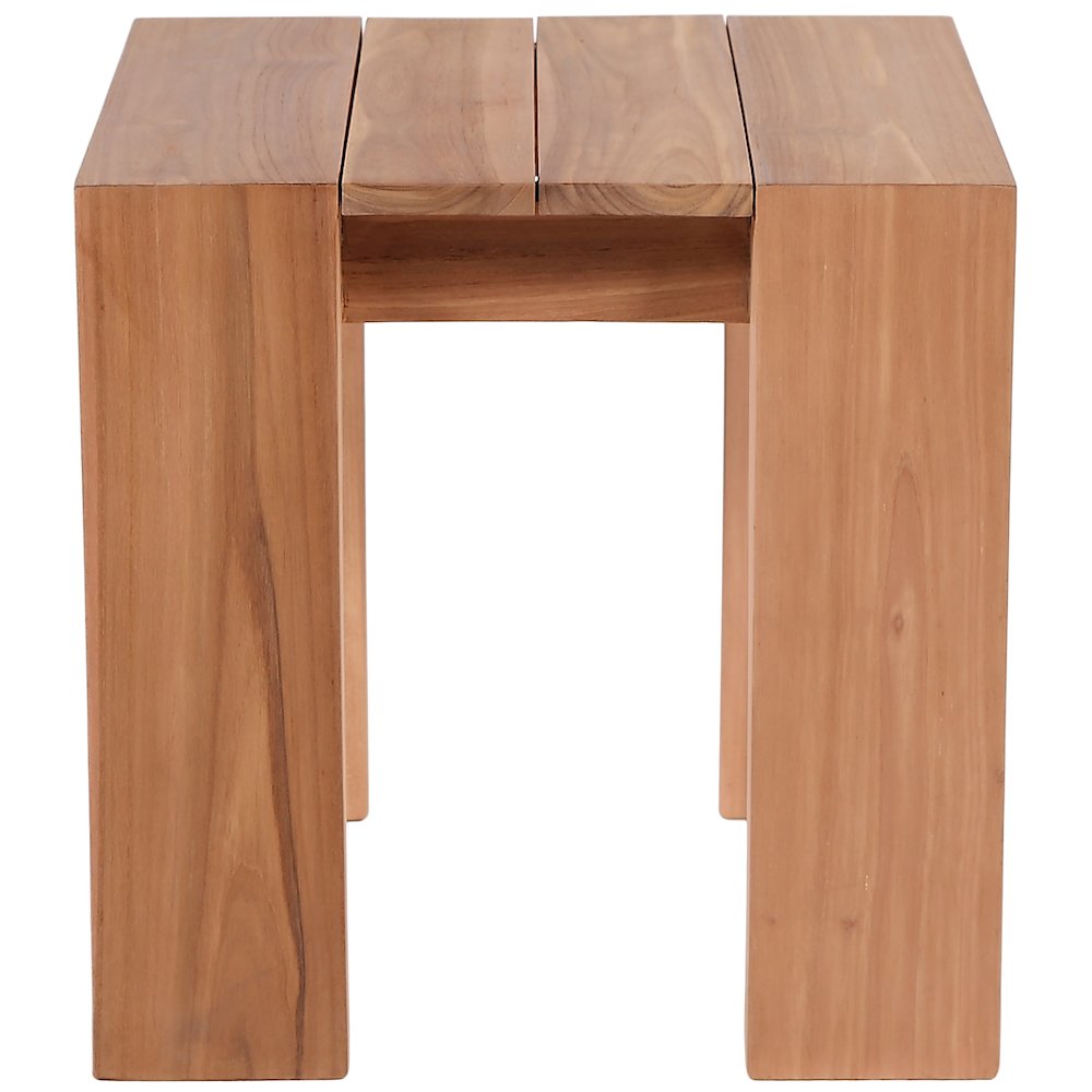 Tulum Natural Teak Outdoor End Table. Picture 2
