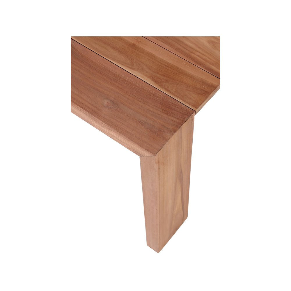 Tulum Natural Teak Outdoor End Table. Picture 4