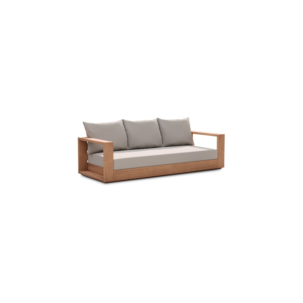 Tulum Grey Water Resistant Fabric Outdoor Sofa. Picture 1