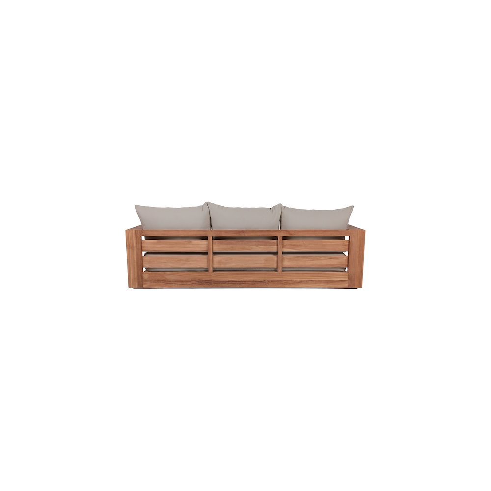 Tulum Grey Water Resistant Fabric Outdoor Sofa. Picture 2