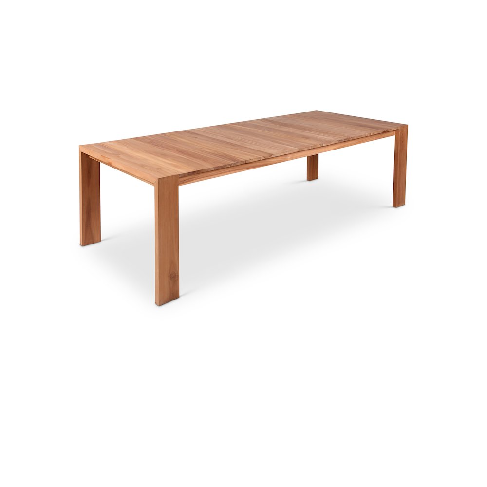 Tulum Natural Teak Outdoor Patio Dining Table. Picture 1