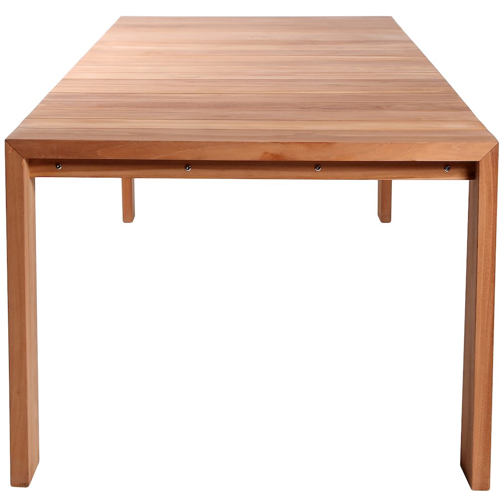 Tulum Natural Teak Outdoor Patio Dining Table. Picture 3