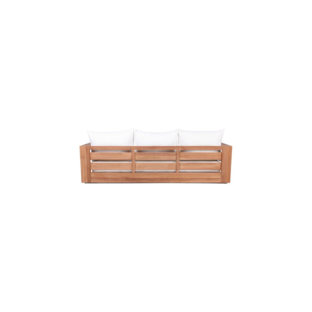 Tulum Off White Water Resistant Fabric Outdoor Sofa. Picture 2