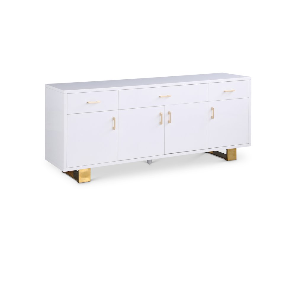 Excel White Lacquer Sideboard/Buffet. Picture 1