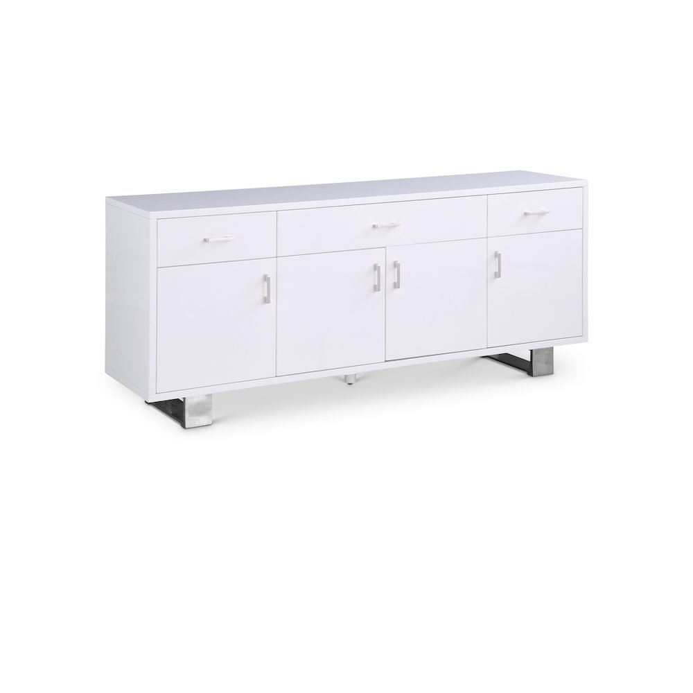 Excel White Lacquer Sideboard/Buffet. Picture 1