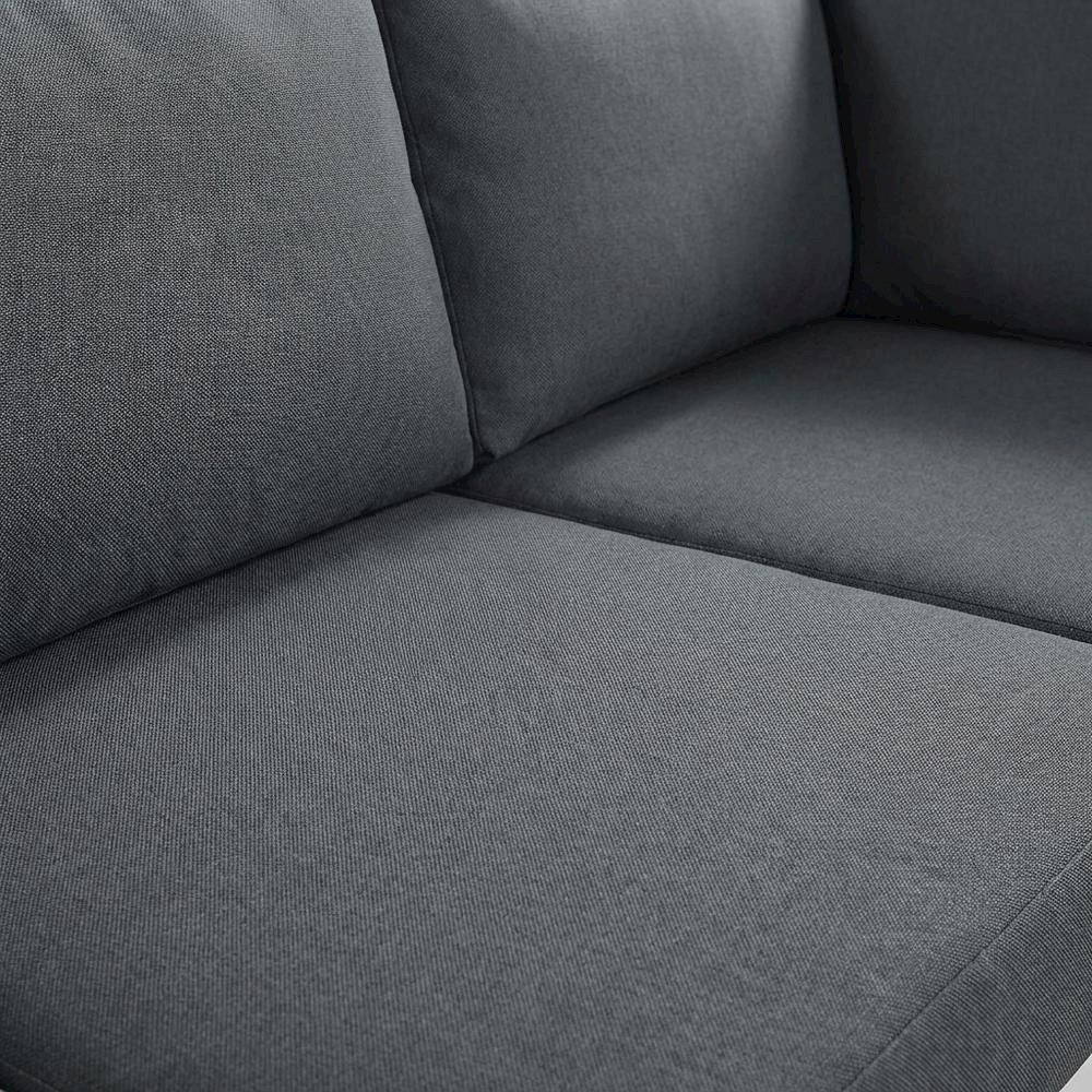 Gray Fabric Outdoor Patio Modular Sectional With Contemporary Design. Picture 5