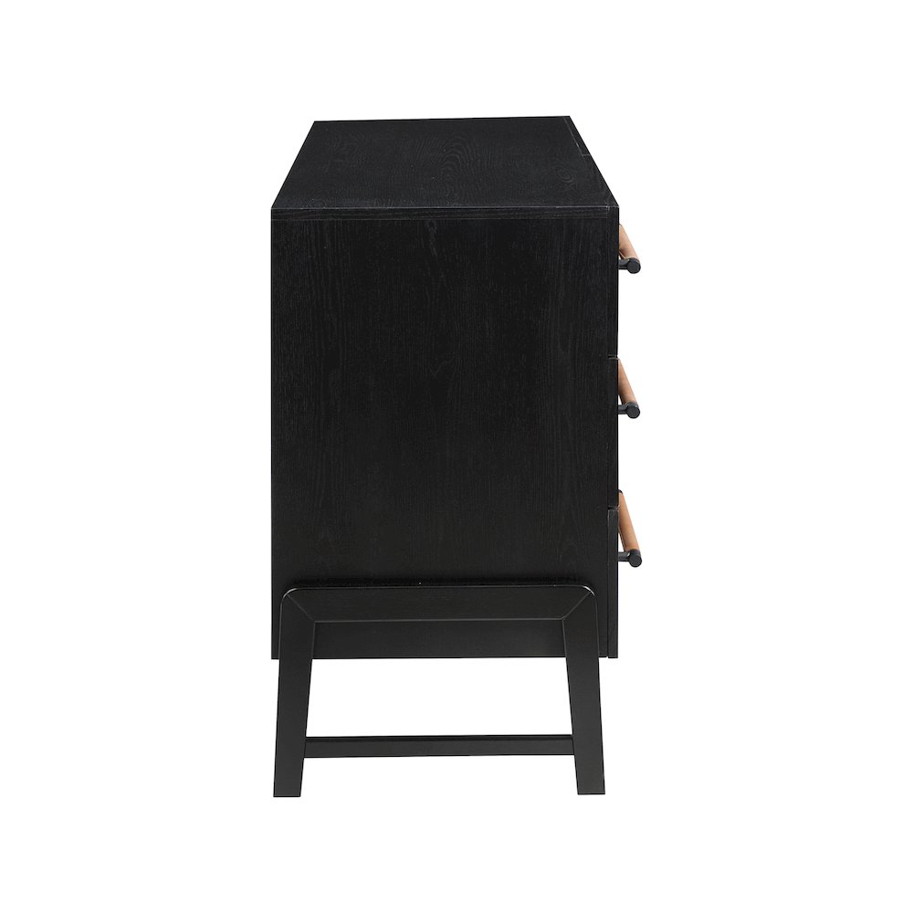 Kaya Black Vegan Leather Dresser Kaya Black Vegan Leather Dresser