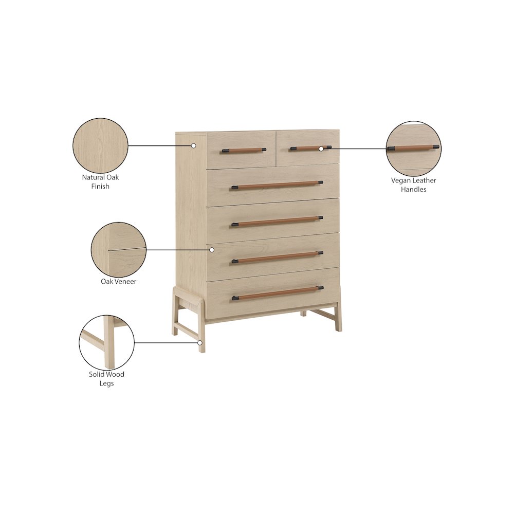 Kaya Natural Vegan Leather Chest. Picture 11