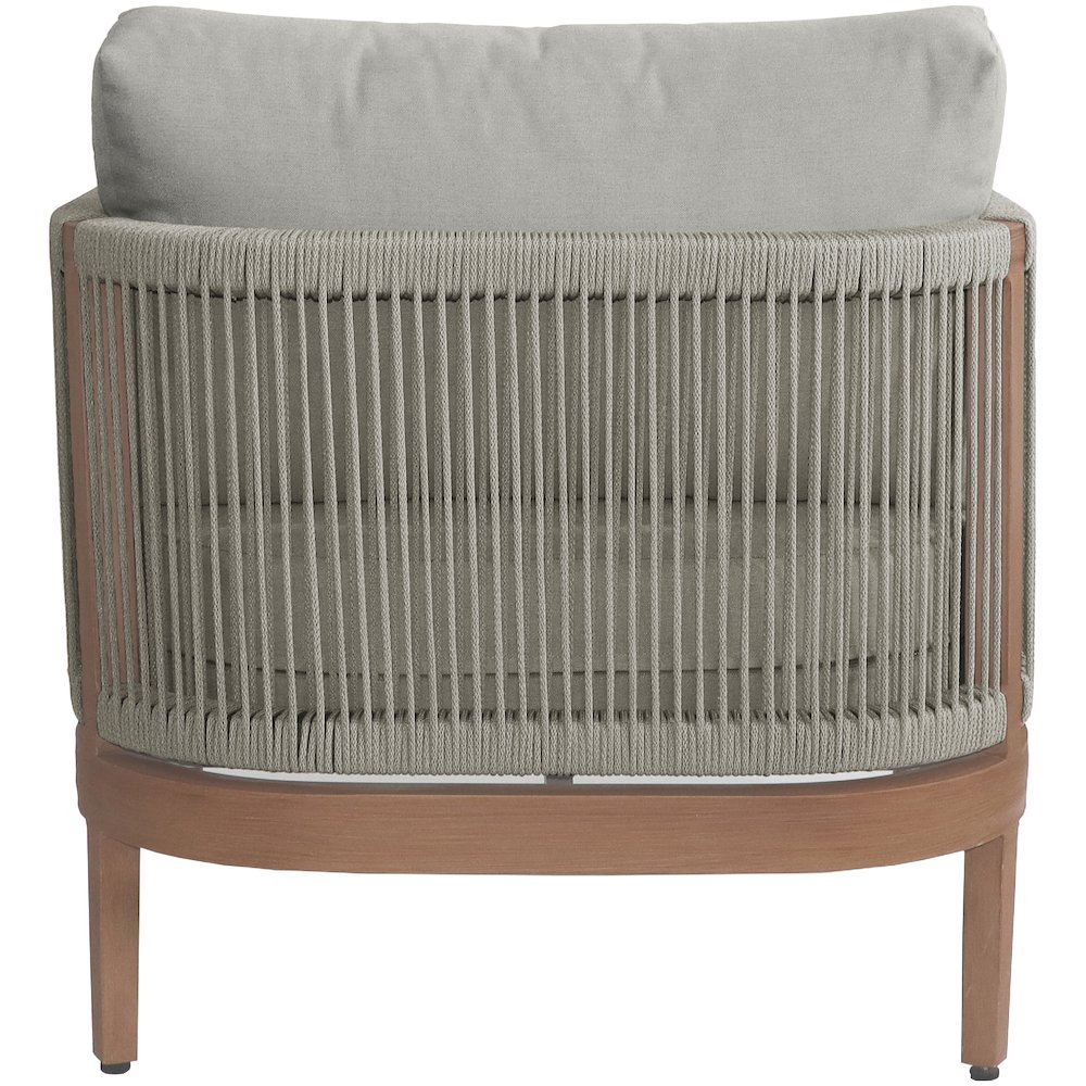 Maui Grey Water Resistant Fabric Outdoor Patio Chair. Picture 3