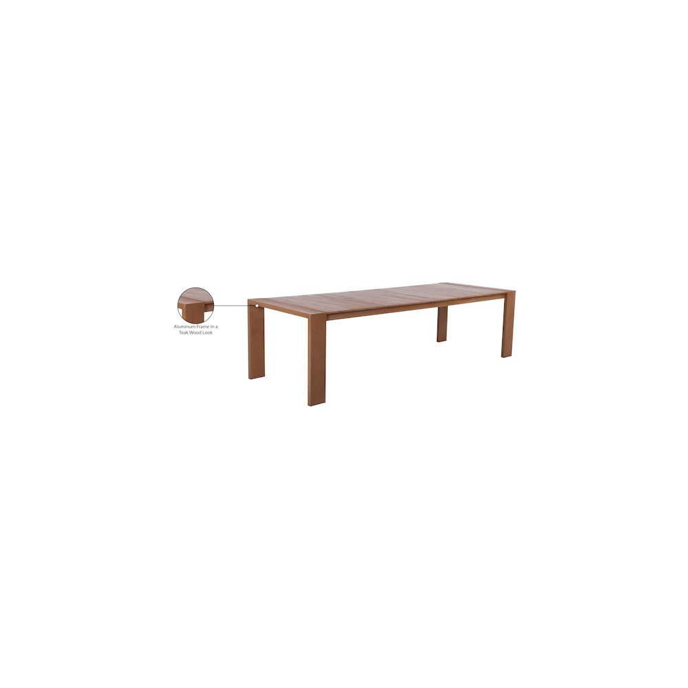 Maui Natural Outdoor Patio Dining Table. Picture 7