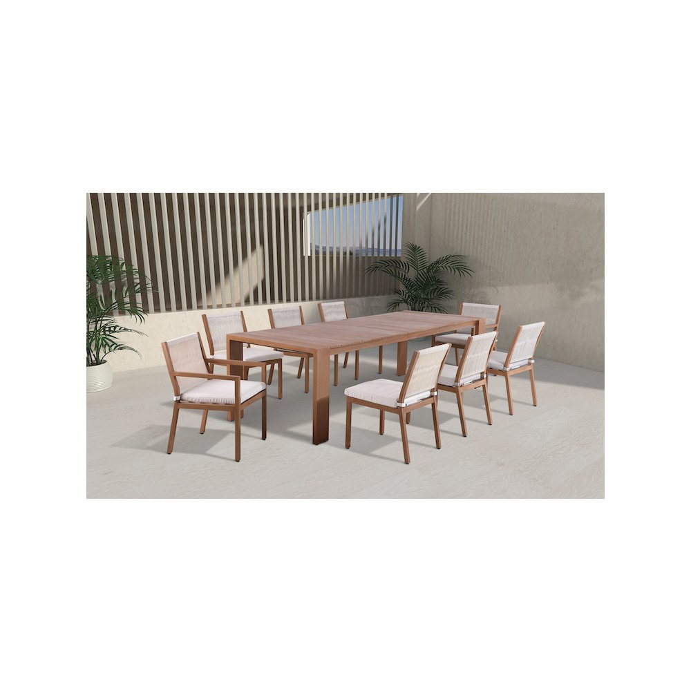 Maui Natural Outdoor Patio Dining Table. Picture 2