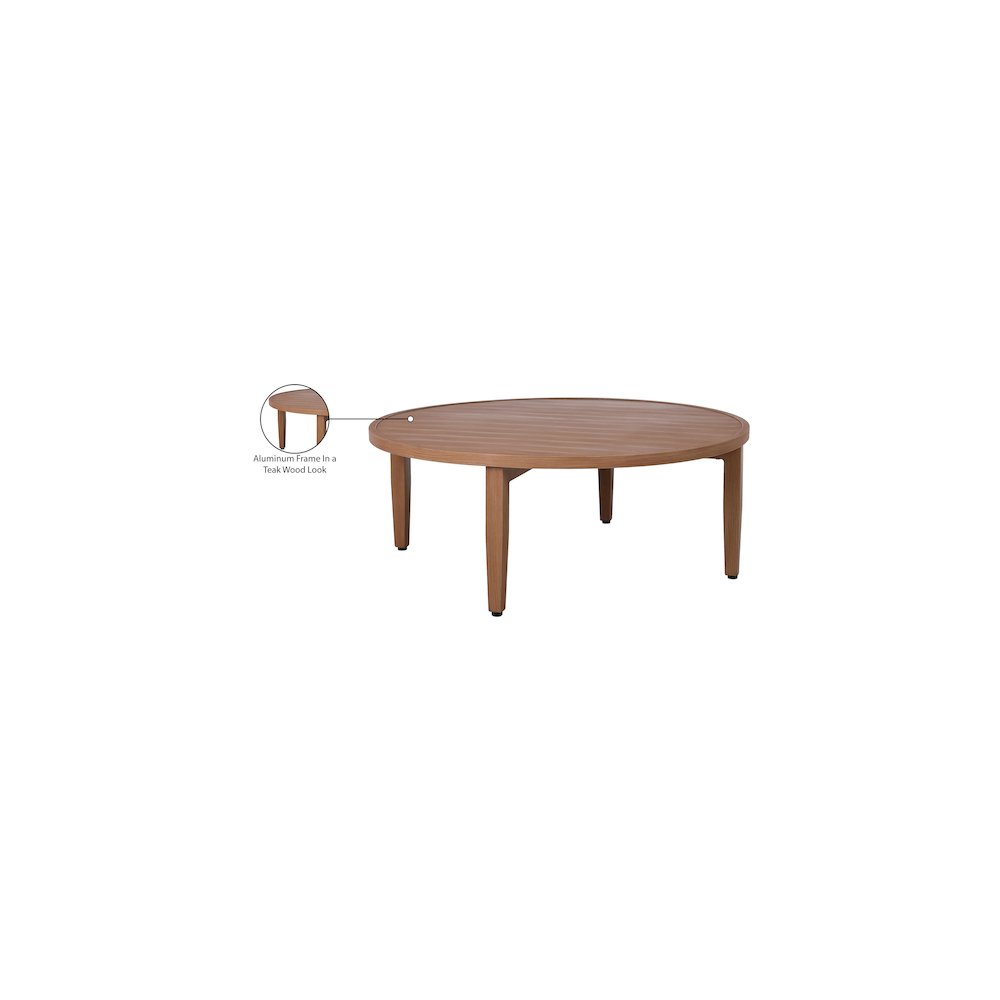 Maui Natural Outdoor Patio Coffee Table. Picture 6