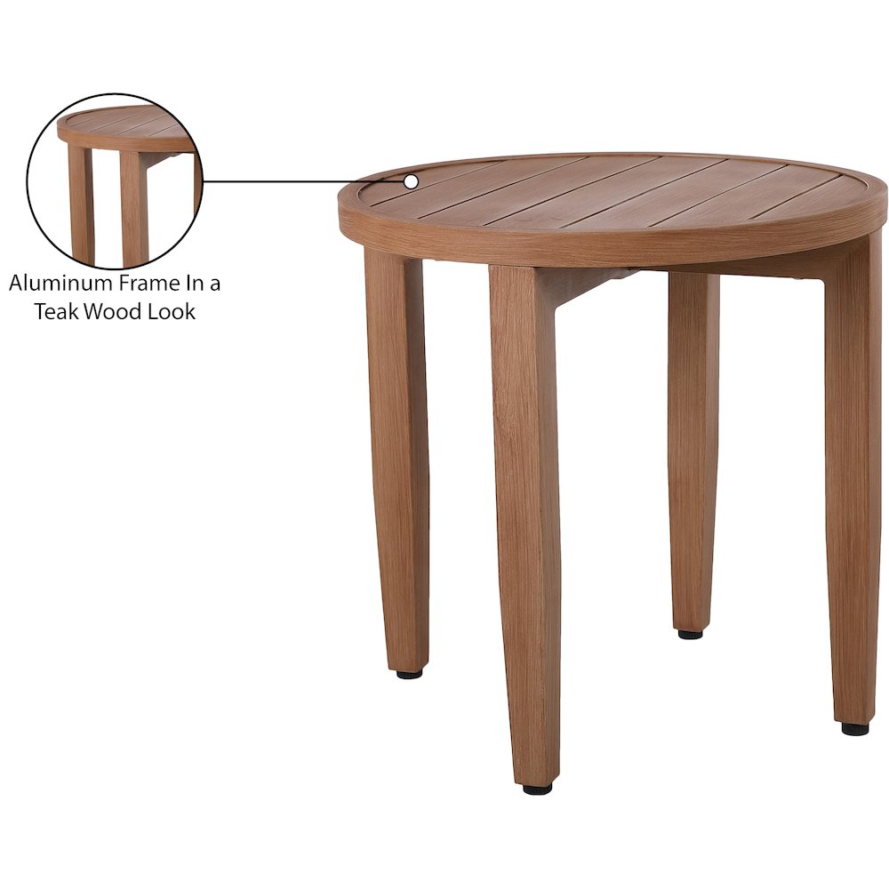 Maui Natural Outdoor Patio End Table. Picture 6