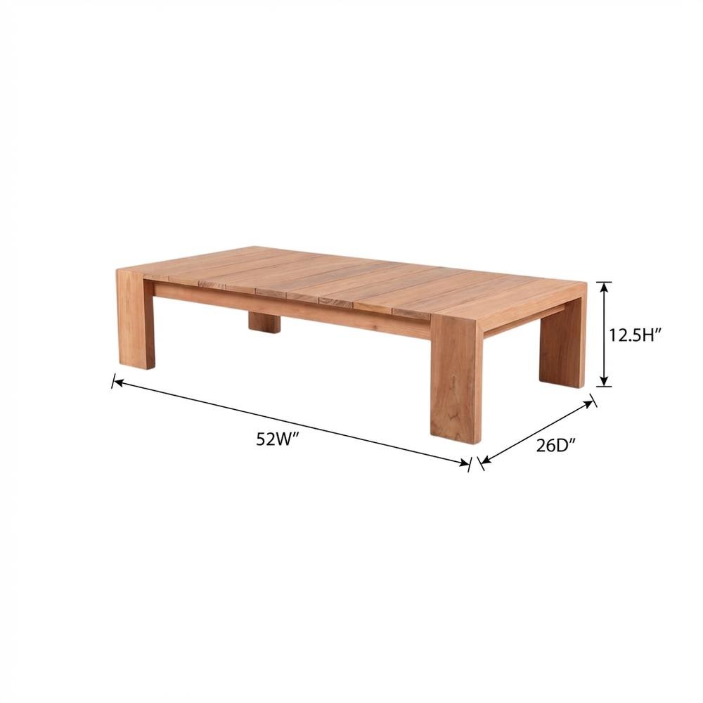 Teak Outdoor Coffee Table With Contemporary Style And Durable Finish. Picture 7