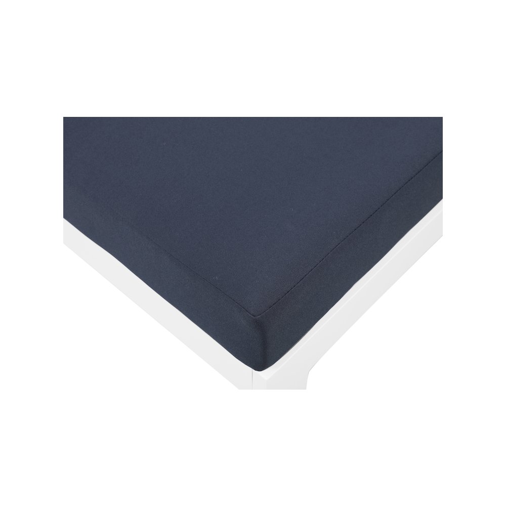 Nizuc Navy Water Resistant Fabric Outdoor Patio Modular Sofa. Picture 5