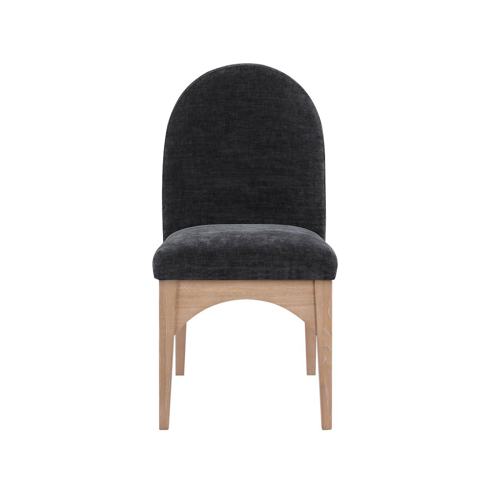 Waldorf Black Chenille Fabric Dining Chair. Picture 2