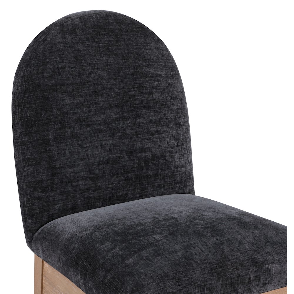 Waldorf Black Chenille Fabric Dining Chair. Picture 4