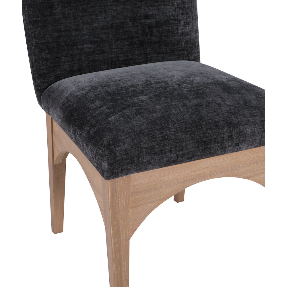 Waldorf Black Chenille Fabric Dining Chair. Picture 5